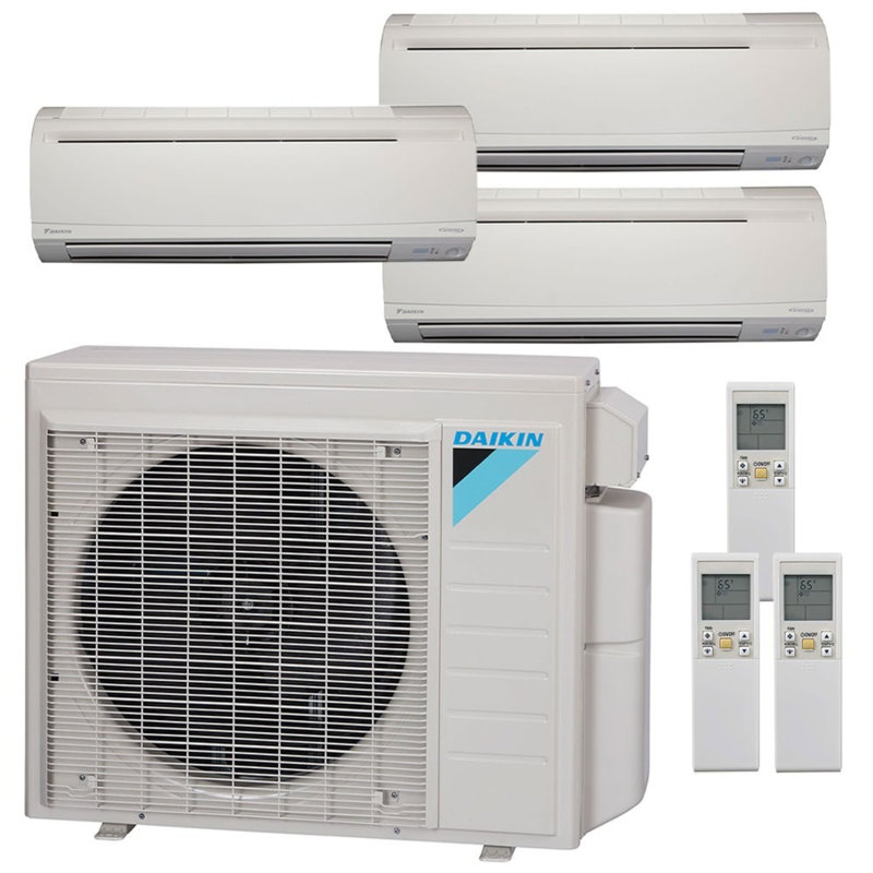Daikin 3Mxs 3Zone 18 Seer, 2 Tonne Mini Split Heating And Cooling Air